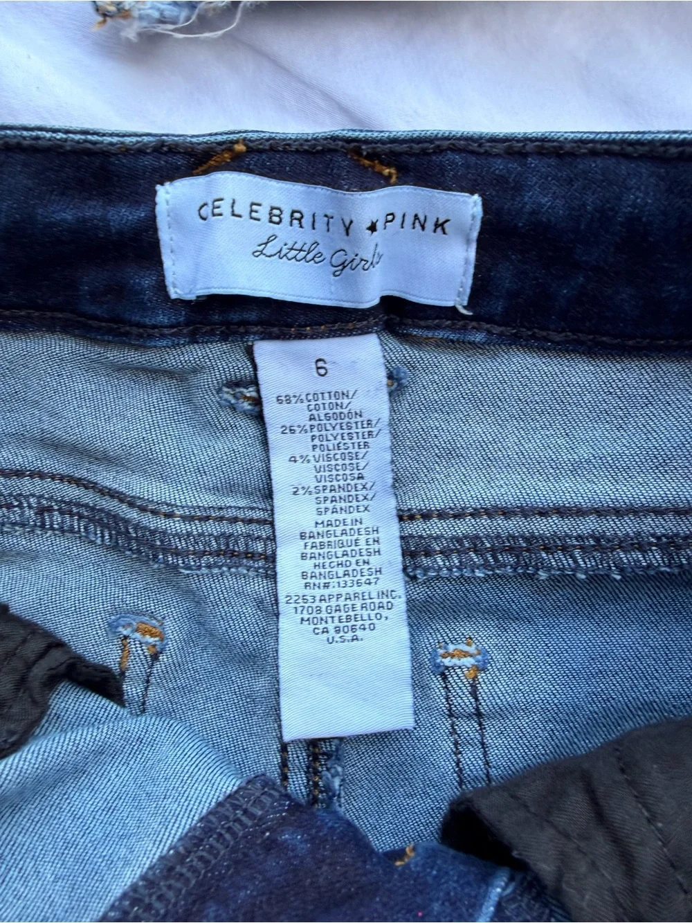 Celebrity Pink Blue Denim Jacket with Red & Yellow Floral Embroidery